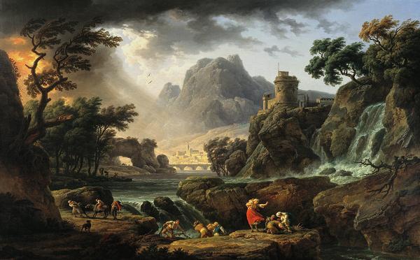 Mountain Landscape with Approaching Storm